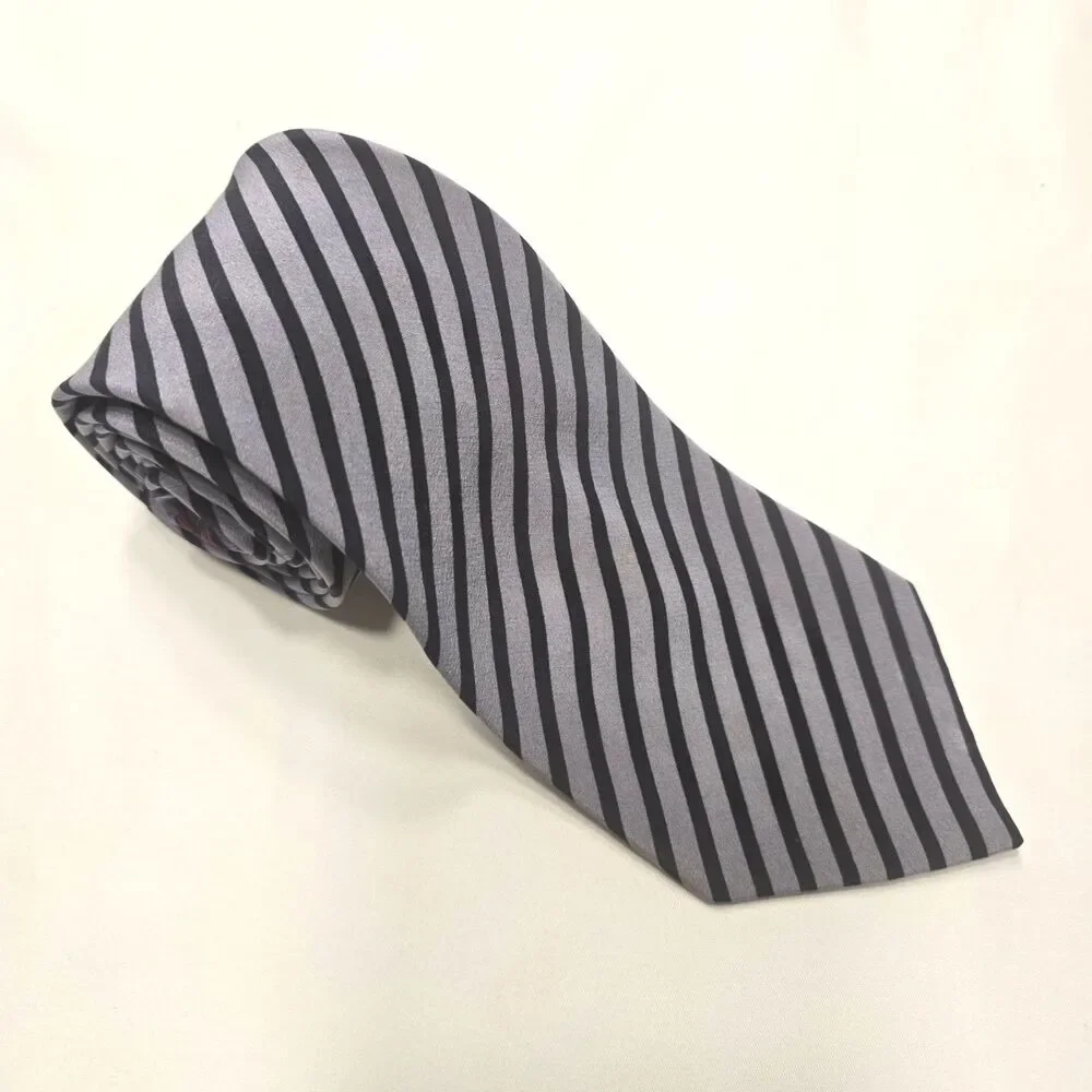 Stefano Ricci Harrods London Luxury Silk Tie Gray Blue‎ Red Motif Made in Italy